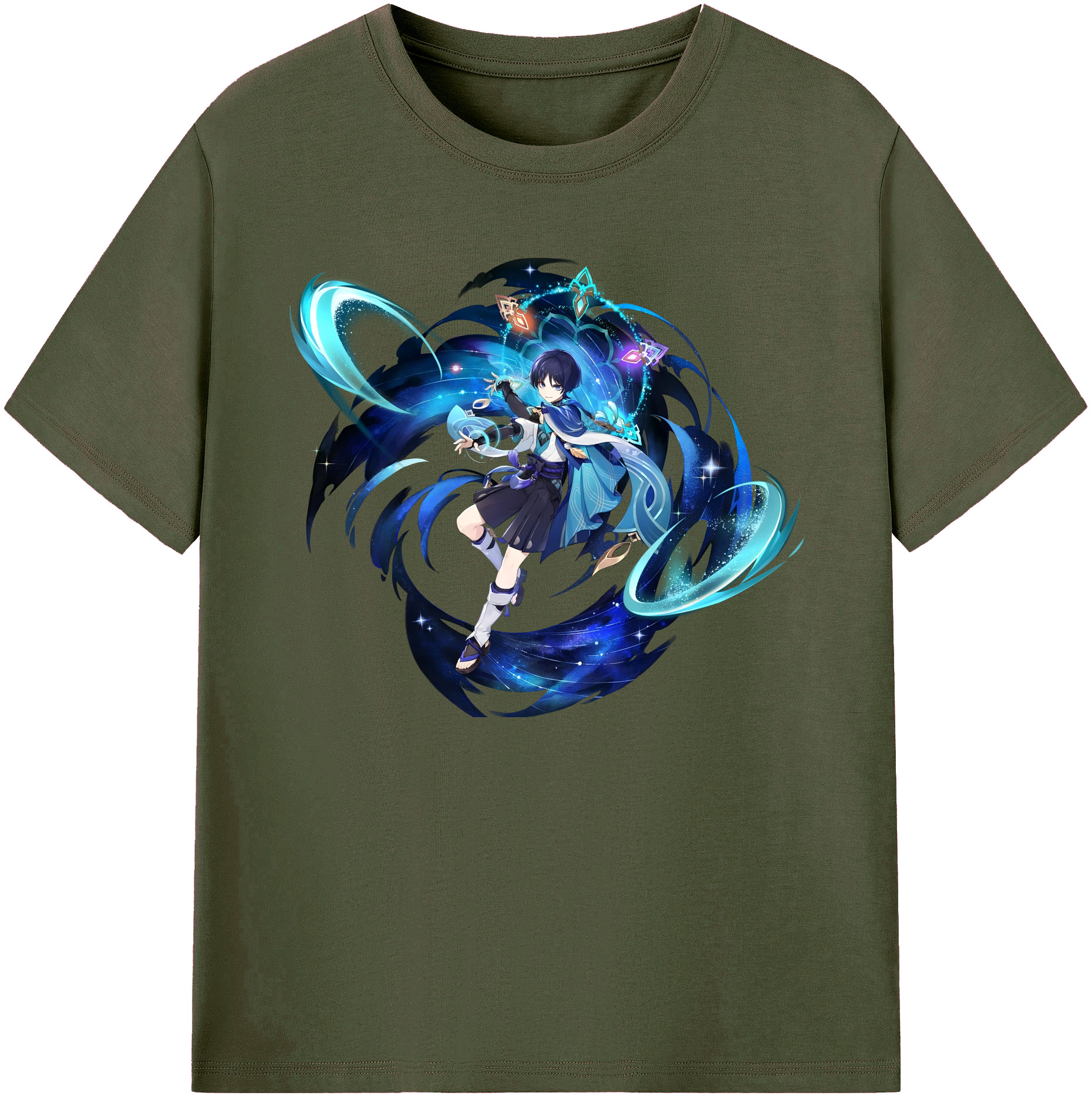 げんし神 さんペい genshin Sanpei 綿100％ メンズ半袖Tシャツ｜肌触りやわらか＆通気性
